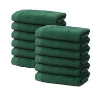 Set of Washcloths 30x30cm - Face Towel - Small Bath Sheet for Bathroom - 100% Turkish Cotton Towels - 500 GSM - For Home. Baby. Hotel. Spa - Very Soft & Absorbent - Oeko-TEX Certified - Ôhm - Green