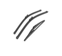 Set of Wiper Blade Blades For Peugeot 2008-2013 2014 2015 2016 2017 2018 Car Front Rear Wiper Blades Brushes Auto Accessories 3PCS(3 PCS)