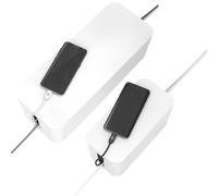 Set Pack 2X Cable Box Cable Manager Charging Box Cable Organizer Box TV PC