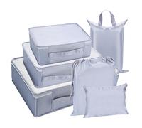 Set Packing Cubes Various Sizes Packing Organizer for Travel Accessories Luggage Carry On Suitcase (Gray)VINE 01