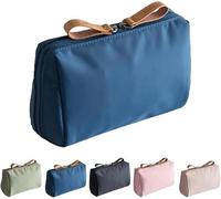 Set patient makeup bag, multi-compartment toiletry cosmetic bag, large-capacity travel cosmetic bag, PU leather portable storage bag