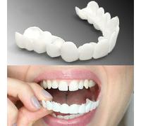 Set Perfect Smile Teeth Veneers Top And Bottom Fake Cosmetic Teeth Veneers Instant Comfort Fit Whitening Flex Denture Cover