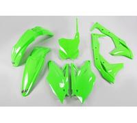 Ufo Kawasaki Kxf 250 2018-2020 Kakit225f-aflu Fork Protectors & Plastics Kit Green
