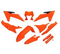UFO Full Plastics Kit For KTM EXC-F 450 2024-2027 - Black/Orange
