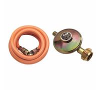 Set Pressure Regulator 50mbar +80cm Hose Camping Reducer Gas Hose New