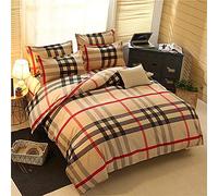 Set Queen Size Bohemia Floral Cotton Pattern with Zipper Closure Soft Lightweight Hypoallergenic Microfiber Piece 1Duvet Cover+ Bed Sheet+ Pillow Case (Color : C) (H)