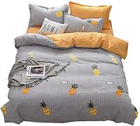 Set Queen Size Bohemia Floral Cotton Pattern with Zipper Closure Soft Lightweight Hypoallergenic Microfiber Piece 1Duvet Cover+ Bed Sheet+ Pillow Case (Color : C) (I)