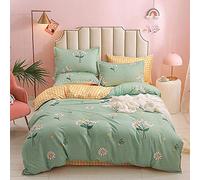 Set Queen Size Bohemia Floral Cotton Pattern with Zipper Closure Soft Lightweight Hypoallergenic Microfiber Piece 1Duvet Cover+ Bed Sheet+ Pillow Case (Color : C) (G)