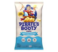 Set sail for a snacking adventure with PIRATE’S BOOTY Aged White Cheddar Cheese Puffs. Made with rice, corn and real cheese, these baked, not fried, puffs deliver delicious aged white cheddar flavor
