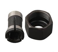 Set Screw Nut Router Collet Trimming M15 Carbon Steel Milling Accessories with 6mm 635mm Plus 8mm Engraving for Chuck and Collets Machines (8mm)