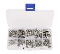 Set Screws Stainless Steel Hex Socket Headless Fasteners Hardware Tool 300Pcs DIY Kits with Installation Tools for Home Repair and Maintenance