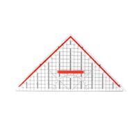 Set Square Measurement Guide, Crystal Math Angle Ruler, High Clarity Non Slip Edges with Exact Degree Calibration Lightweight Flat Profile, Engineering Drawing Accessory, Accurate Line