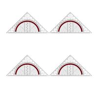 Set Square with 180 Degrees Math Protractor Multifunctional Geometry Set Square Angles-Measuring Instrument for Drafting