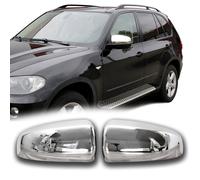 Set Stainless Steel Mirror Caps V2A Fits BMW X5 E70 X6 E71 Trim Caps 2006
