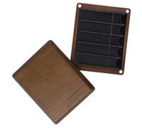 Set Stalk Planner Transportable Velutinous Lined Compartment Natural Wood Texture Instrument Care Professional Stalk Case with Perceived Coating