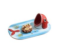 Set Sushi Elegante | Vassoio Ceramica Giapponese Dipinta | Tradizionale | Servizio Artistico Per Presentazione Sushi, Insalate E Cene, Per Casa, Ristoranti E Feste
