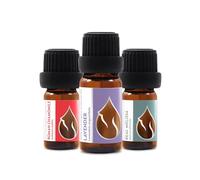 Set Sweet Dreams Organic Essential Oils | Lavender (10 ml) + Roman Chamomile (5 ml) + Real Melissa (5 ml) | 100% Pure and Natural | Undiluted | Therapeutic Grade | Non-GMO | 3 pcs