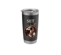 Set the Egyptian God of Chaos and the Desert Stainless Steel Insulated Tumbler
