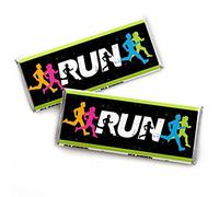 Set The Pace - Running - Candy Bar Wrapper Track, Cross Country or Marathon Party Favors - Set of 24