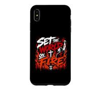 Set The World On the Fire Jesus Is King Gospel Revival Case for iPhone XS Max