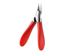 Set Tool Cuticle Skin Scissors Steel Push Dead Leather Fork Nail Clipper Cleaning Nails Remover Pusher Pedicure(Red)