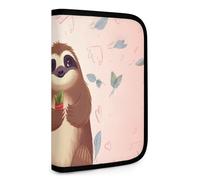 Set Tool Pouches, Cute Sloth Printed Big Capacity Storage Pouch, Art Supply Storage Box, Durable Tool Zipper Pouches