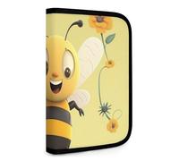 Set Tool Pouches, Happy Bee Printed Big Capacity Storage Pouch, Art Supply Storage Box, Durable Tool Zipper Pouches