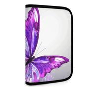 Set Tool Pouches, Purple Butterfly1 Printed Big Capacity Storage Pouch, Art Supply Storage Box, Durable Tool Zipper Pouches