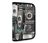 Set Tool Pouches, Retro Cool Camera Collection1 Printed Big Capacity Storage Pouch, Art Supply Storage Box, Durable Tool Zipper Pouches
