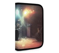 Set Tool Pouches, Rock Band Stage1 Printed Big Capacity Storage Pouch, Art Supply Storage Box, Durable Tool Zipper Pouches