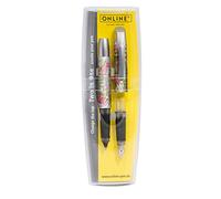 Set Two in One Campus Romantic Rose with Ink Cartridge Rollerball and Fountain Pen