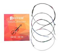 Set Violin Strings Medium Gauge 12×11×1 Full Set Violin Replacement Steel Strings Ed G for 4 4 Parts
