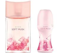 SET WOMAN SOFT MUSK - perfume and rollon deodorant AVON