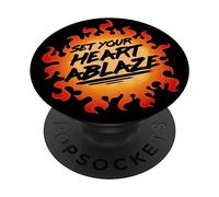 Set Your Heart Ablaze PopSockets Adhesive PopGrip