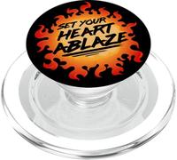 Set Your Heart Ablaze PopSockets PopGrip for MagSafe