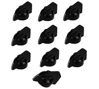 Setaria Viridis 10pcs Chicken Head Knob Bass Guitar Potentiometer Knobs Amplifier Knobs Effect Pedal Knobs Potentiometer Control Knob (Black 10PCS)