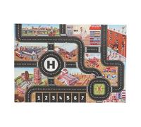 Setauoo Car Mats For Kids, Car Mat For Children, Non Slip Car Road Rug, Car Rug For Kid ToyCars, City Playmat-Car Map Rug, For Floor And Learn, 83x57cm