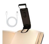 Setauoo Clip-On Book Lights - 45-Minute Timer Rechargeable Booklights for Reading in Bed at Night,Desk Lamp 6 Level Brightness for Travel Craft Table Bedside Library Dorm Room Kids Table Computer