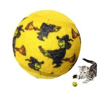 Setauoo Dog Bouncy Balls,Puppy Chew Balls Witch Pattern - Herding Jolly Ball Interactive Pet Toys Bouncy Water Toy Fetch Balls for Dogs