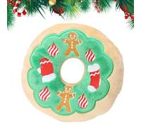 Setauoo Dog Toys That Make Noise - Interactive Squeaky Pet Plush Toy,Plush Dog Toys With Sounds, Gingerbread Man Antlers Pet Stuffed Toys for Boredom Dogs