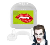 Setauoo Halloween Teeth,Novelty Fake Teeth | Retractable Vampire Fangs Replacement Makeup Props for Film TV Costume Parties Haunted Houses Horror Conventions
