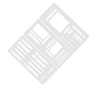 Setauoo Journal Stencils | Reusable Dot Journal Planner Stencils | Scrapbooking Tools Office Supplies for Diary School Students Adults Notebook Agenda Tracker Checklist