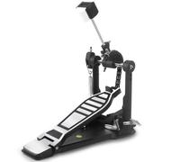 Seteol Single Kick Bass Drum Pedal, Heavy-Duty Double Chain Bass Pedal Foot Percussion Hardware for Intense Play, Fully Adjustable Power Cam System & 4-Sided Beater Drum Set Instrument (Single Pedal)