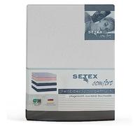 Setex - Flannelette Bed Sheet with Elastic Band Cuddly Soft - Flannelette Fitted Sheet Made of 100% Cotton with All-Round Elastic Band - Bed Sheet 160 x 200 cm White