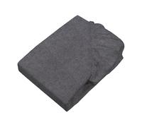 SETEX Flannelette Fitted Sheet Melange, 100 x 200 cm Fitted Sheet, Approx. 90% Cotton/Approx. 10% Polyester, Bed Sheet in Dark Grey