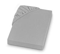 SETEX GOTS Fitted Sheet, Grey, 140 x 200 cm