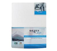 Setex Molton body mattress protectors, fitted sheet, basic, white, 1308, Cotton, White, 90 x 200 cm