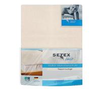 SETEX Molton Mattress Protector 80 x 200 cm, Natural Colour, Mattress Topper for Bed Mattresses 15-22 cm Height, Mattress Protector, Fixed Fitted Pad with Corner Elastics, Standard 100 Tested