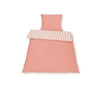 SETEX Reversible Bed Linen, Rust Red, 220 x 200 cm