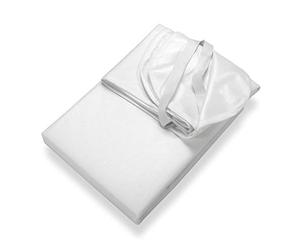 SETEX Waterproof Molleton Mattress Protector 100 x 200 cm, 100% Cotton Mattress Protector, Generation, White